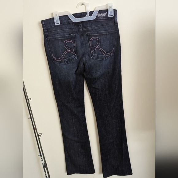 ROCK AND REPUBLIC KASANDRA Jeans Womens Size 27 Dark Wash Denim Long Pants - Picture 5 of 7